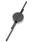 Matte Black Half Moon Cabinet Handles Two Pack With Eleven Inch Hole Center Sleek Zinc Alloy Door Pulls For Kitchen Cupboards And Bedroom Dressers top view
