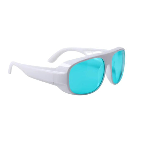 Top Tier Laser Safety Goggles Delivering Kick Ass OD4 Shield Blocking Six Two Zero Through Seven Zero Nanometer Red Beams Clear Polished Frames