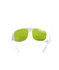 Heavy Duty Infrared Laser Safety Glasses Designed For Nd YAG Shop Crews With Locked In Beam Blocking Armor Purpose Built For 755 808 And 1064 Nm Tasks green tinted goggles facing front