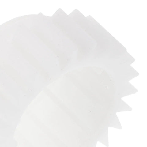 Plastic Washer Clutch Replacement Part For Washing Machine Gear With Smooth Operation And Quiet Performance, Durable And Easy Install For Home Laundry Use, white plastic gear close-up