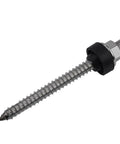 Top Shelf M10 Hanger Bolts With Epdm Seal And Secure Locking Nut For Straight Forward Solar Pv Roof Mounts close-up of stainless steel fastener with EPDM seal.