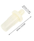 40 Piece Plantation Shutter Repair Pins Set With Spring Loaded Plastic Hardware For Cabinet And Furniture Fixes Quick Snap Sturdy white ABS plastic pin