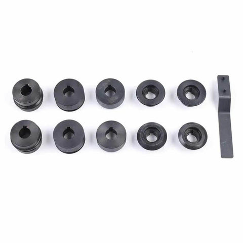 6 die set from 7 Inch Sheet Metal Bead Roller Rotary Bender Kit With 22 Gauge Steel Dies Red Bead Rolling Machine