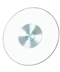 Built Tough Heavy Duty Tempered Glass Lazy Susan Turntable with smooth finish and stable base, ideal for kitchen and living room use.