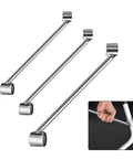 Essential Manual Pipe Bender For Spring Wire And Metal Tubes This Labor Saving Plumbing Tool Perfectly Bends Water Conduits From 16mm To 32mm Size Great For Electrical Work And Construction Projects Reliable Hand Device Makes Quick Shaping Easy Efficient with three polished metal handles.