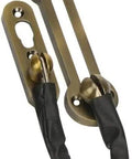 Tough As Nails Interior Door Security Chain Lock With Adjustable Keep And Leather Wrapped Safety Bolt for enhanced safety.