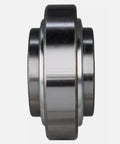 Heavy Duty Agricultural Replacement Bearing Compatible With John Deere Jd430 435 530 535 Balers, side view, shiny metal finish.