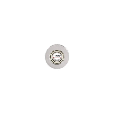V624ZZ Deep Groove Ball Bearings 4mm X 13mm X 6mm Double Metal Shielded Carbon Steel For Tracks And Pulleys showing 4mm inner diameter.