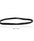 Rock Solid 10 Piece Silicone Bumper Rings For Fire Extinguisher Carts, flexible black silicone ring, 40cm long, 1.5cm wide.