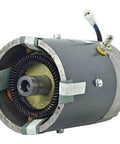 DB Electrical Motor 430-44000 Compatible with/Replacement for Hitachi DM430-06G 48V, close-up of motor with visible shaft and wiring