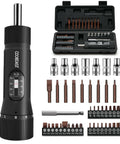 49 Pcs Torque Screwdriver 10-70 Inch Pound Torque Screwdriver Set with S2 Bits & Sockets, 1/4” Drive for Maintenance and Bike Repair