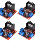 HiLetgo 4pcs L298N Motor Driver Controller Board Module Stepper Motor DC Dual H-Bridge for Arduino Smart Car Power UNO MEGA R3 Mega2560