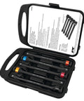 Open case of 5-Piece Torque Limiting Extension Set with color-coded extensions ranging from 75 to 110 ft-lbs, model W32903.