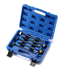 5 Piece 1/2" Drive Torque Limiting Socket Extension Bars, CR-MO, 8 Inch Long, Impact Grade Bars, color-coded in blue case