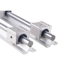 Slick High Precision SBR12 Linear Guide Rail Kit With 400MM Fully Supported Shafts And Smooth Bearing Blocks For CNC motion