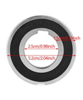 Pro Grade Sprag Clutch One Way Bearing With Dual Keyway Design N25 X 52 X 15mm detailed view showing measurements and design.