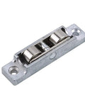 Stainless Steel Sliding Door Rollers and Window Pulleys Crafted for a Smooth Operator Glide with Double Wheels and Rust Proof Build. Compact steel roller with two wheels.