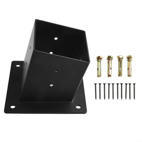 Slanted Roof Pergola Bracket Kit For 4x4 Posts Wall Mount Hardware Set With 3 Way Or Unidirectional Config For Outdoor Decks, Patios, Porches, Gazebos And Wood Beams Easy Install, Heavy Duty, Weatherproof Structural Support