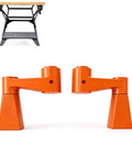 Replacement Handle For Folding Workbench With No Hassle Easy Swap, Ergonomic Comfort Grip For Smooth Clamping, orange plastic handles