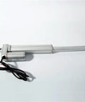 Heavy Duty 12V And 24V Electro Hydraulic Cylinder Linear Actuator with silver motor and black wires, ideal for automation tasks.