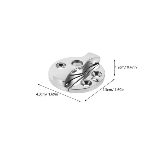Heavy Duty 1.7 Inch Round 316 Stainless Steel Marine Hinge And Boat Latch Rock Solid Safety Lock For Kayak Gear and cabinetry flush mount hardware.