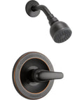 Single-Handle Shower Trim Kit With A Single-Spray Touch-Clean Shower Head In Oil-Rubbed Bronze PTT18874-OB, wall mounted