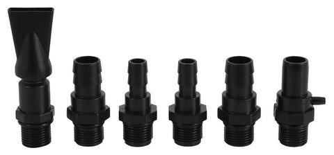 Barbed and threaded fittings for Fixed Flow Submersible Or Inline Water Pump For Aquariums Ponds Fountains And Hydroponics 396 GPH
