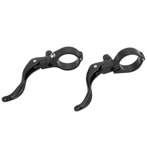 Pair Of Lightweight Aluminum Alloy Road Bike Brake Levers For 31.8mm Handlebars Black Durable And Sturdy With Smooth Braking