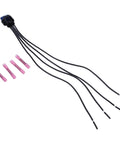 Active Grille Shutter Actuator Solenoid Connectors Kit For Chrysler Pacifica 2017 2018 includes black connector and pink wire connectors.