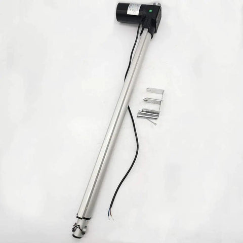 Heavy Duty 12V Linear Actuator With 1320 Lbs Push Pull Load And 24 Inch Travel Stroke with mounting brackets included.