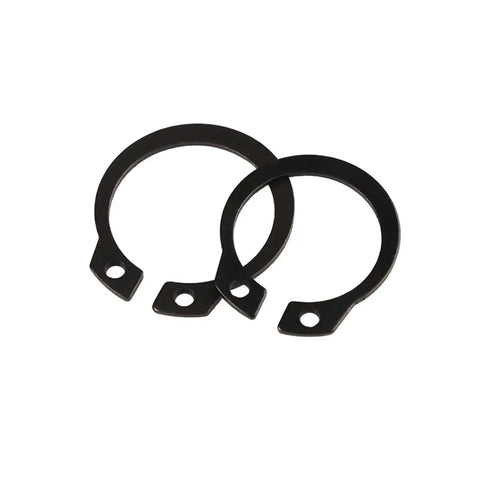 Bulk Assorted Snap Ring Kit M5 To M20 External Snap Rings For Shafts And Bearings Stainless Steel 65Mn Black Finish C Type