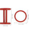 Six Pack Ice Cream Maker Silicone Seal Rings Replacement Gaskets For Valve Stem To Lock In Leakproof Performance And Moisture Resistant Mojo For Home And Commercial Makers red silicone rings 2.4cm