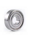 10 Pack Real Deal Deep Groove Ball Bearings Stainless Steel Rubber Sealed Double Shields Radial Support Built Different For Smooth Rolls And Serious Workloads S6010 50X80X16Mm shown from the side, highlighting the shiny stainless steel finish.