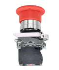 Top Shelf New Emergency Stop Switch Featuring Bold Red Push Button Compatible With Snorkel Upper Control Box Assembly And Tough Daily Job Site Grind Runs Direct Fit, front view.