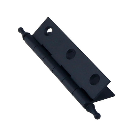 Straight Up Durable Antique Brass Cabinet Hinges With Ball Finials Heavy Duty Copper Build Rust Resistant Finish includes hardware for quick fixes on a black hinge.