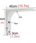 Gotta Have These Solid Flex L Shaped Shelf Brackets With Screws For Wall Mount Floating Shelves Heavy Duty Iron Corner Support dimensions 40cm x 30cm