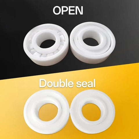 Pro Grade Zirconia Full Ceramic Ball Bearings With Next Level Heat Resistance And Beast Mode Operation For Grind Shop Machines And Hot Rod Builds 6314CE 70X150X35MM showing open and double seal designs.