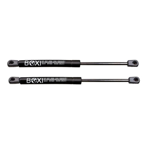 Heavy Duty Trunk Lift Supports And Gas Struts For Infiniti G20 1999 Through 2002 Sedan, matte black, 11.67 in extended length.