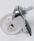No Sweat Smooth Rolling Swivel Caster Wheels Set Of 4 With Brake Lock M8mm Stem Top Shelf Polyurethane Casters for heavy-duty use