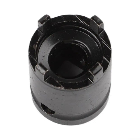 Close-up of 4 Prong Angle Grinder Socket Wrench 18Mm Disc Change Tool With Interlocking Claws for easy gripping of nuts.