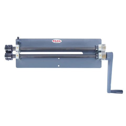 Front view of Deep Throat Sheet Metal Bead Roller With 18 Inch Throat And 6 Die Set For 18 Gauge Capacity Rotary Forming Manual Bead Rolling Machine