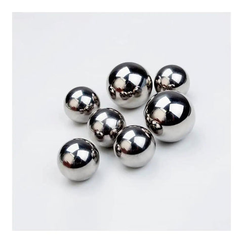 Authentic Carbon Steel Bearing Balls 10mm Diameter 10 Pack Built Different For Diy Builders Welding Repairs And Home Decor, shiny polished spheres arranged together.