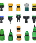 20 Pack Quick Connect Garden Hose Fittings Set With 1/4 Inch To 1 Inch Sizes For Quick No Fuss Hose Repair, Drip Irrigation, And Watering System Connectors Made From Durable Plastic: assorted fittings