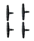 Barbed Hose Tee Connectors 3/5 Mm To 4/7 Mm Three Way Splitters For Garden Irrigation, Sprinkler Lines, And Drip Systems, 2000 Pack Pcs, Easy DIY Watering Setup For Yard, Farm, Greenhouse, black plastic tee connectors