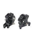 Beefed Up Front Planetary Gearbox Transfer Case Drive Shaft Skid Plate Set for 1 to 10 RC Rock Crawler SCX10 II 90046, aluminum kit