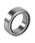Close-up view of Heavy Duty 10 Pack Deep Groove Ball Bearings Double Sealed 6700ZZ 10x15x4 mm silver steel ball bearing.