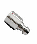 Silver metal RTK GPS quick-release adapter for Trimble pole prism surveying