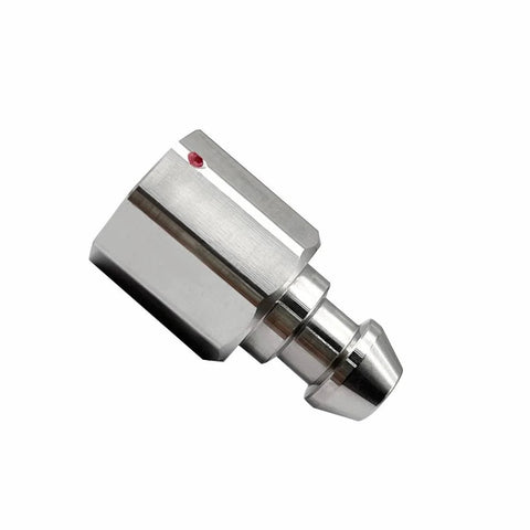 Silver metal RTK GPS quick-release adapter for Trimble pole prism surveying