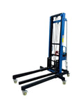 Rock Solid Mobile Platform Lift 3 In 1 Wheeled Material Hoist For Builders, sturdy steel frame hoist with wheels.
