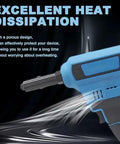 20V Cordless Electric Rivet Gun Tool Free Head Swap One Touch Power shows excellent heat dissipation design for prolonged use.